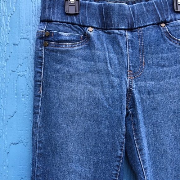 Liverpool Sienna Pull On Leggings Jeans Pants Jeggings Blue Elastic Distressed 0 - Picture 3 of 6